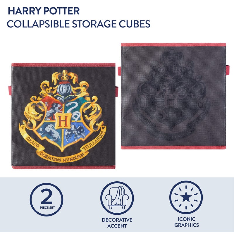 Idea Nuova Harry Potter Set of 2 Durable Storage Cubes with Handles - Image 2
